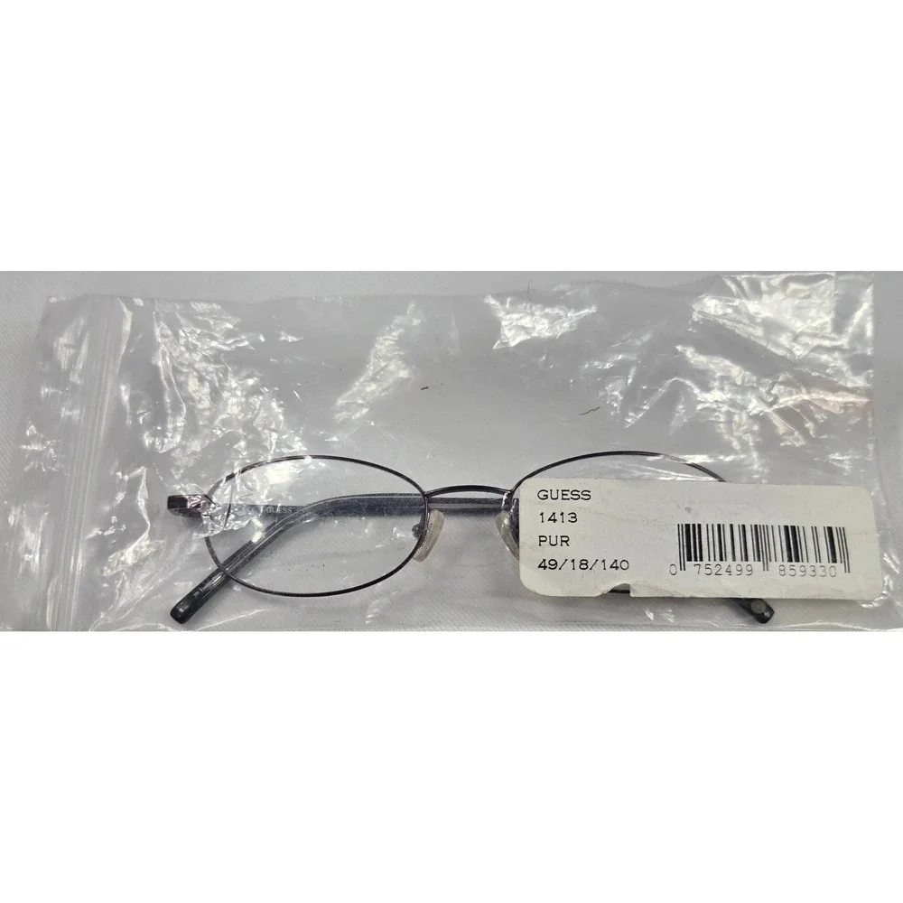Guess Eyeglasses Frames‎ GU 1413 Purple Oval Demo Lens 49-18-140 New